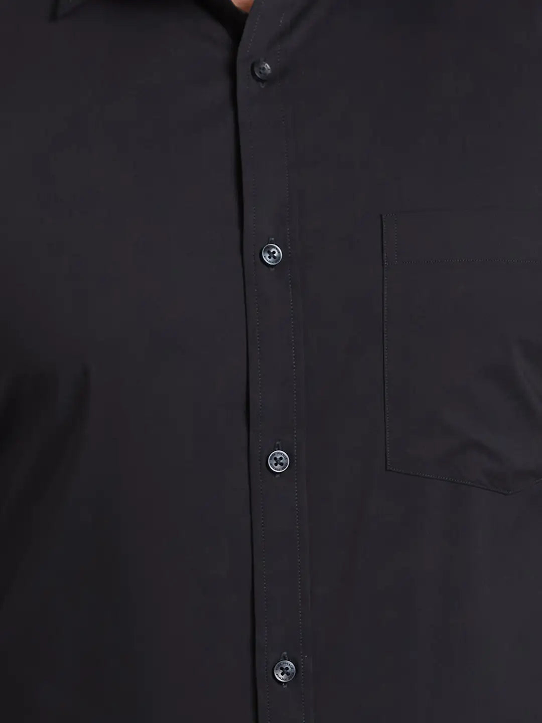 Men Green Slim Fit Solid Cotton Blend   Shirts