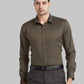 Men Violet Slim Fit Solid Cotton Blend   Shirts