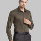 Men Violet Slim Fit Solid Cotton Blend   Shirts