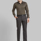 Men Violet Slim Fit Solid Cotton Blend   Shirts