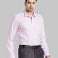 Men White Slim Fit Solid Cotton Blend   Shirts