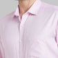 Men White Slim Fit Solid Cotton Blend   Shirts