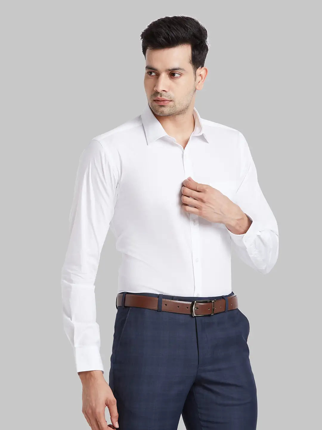 Men Green Slim Fit Print Cotton Blend   Shirts