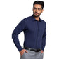 Park Avenue Men Black Solid Slim Fit Cotton Blend Shirt