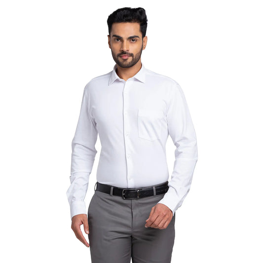 Park Avenue Men Black Print Slim Fit Cotton Blend Shirt