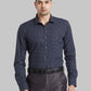 Park Avenue Men Blue Print Slim Fit Cotton Blend Shirt