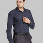 Park Avenue Men Blue Print Slim Fit Cotton Blend Shirt
