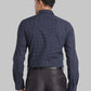 Park Avenue Men Blue Print Slim Fit Cotton Blend Shirt