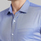 Park Avenue Men Grey Structure Slim Fit Cotton Shirt