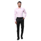 Park Avenue Men White Structure Slim Fit Cotton Cutaway Collar Shirt