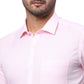 Park Avenue Men White Structure Slim Fit Cotton Cutaway Collar Shirt