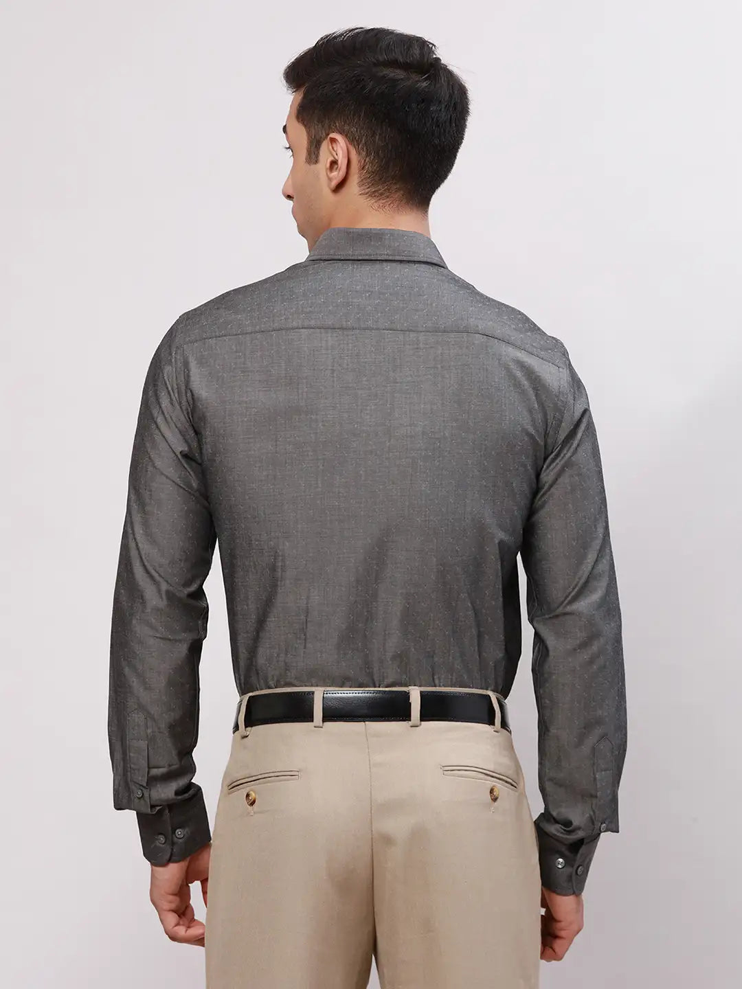 Men Violet Slim Fit Twill Cotton Blend Shirts
