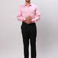 Park Avenue Men Maroon Slim Fit Structure Polyester Shirts