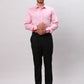 Park Avenue Men Maroon Slim Fit Structure Polyester Shirts