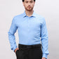 Park Avenue Men Blue Slim Fit Checks Polyester Shirts