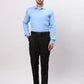 Park Avenue Men Blue Slim Fit Checks Polyester Shirts