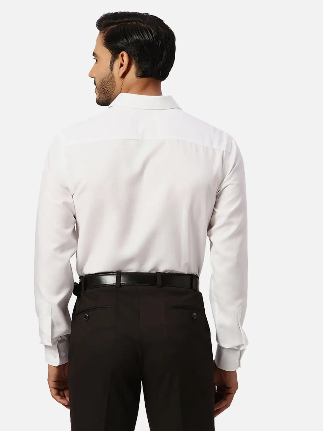 Park Avenue Slim Fit Solid Light Yellow Shirt