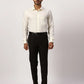 Park Avenue Slim Fit Self Design Fancy Blue Shirt