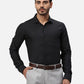 Park Avenue Slim Fit Self Design Light Blue Shirt