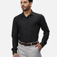 Park Avenue Slim Fit Self Design Light Blue Shirt
