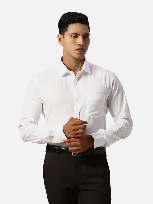 Park Avenue Slim Fit Checkered Medium Blue Shirt