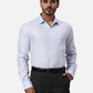 Park Avenue Slim Fit Self Design Light Blue Shirt