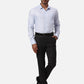 Park Avenue Slim Fit Self Design Light Blue Shirt