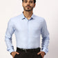 Park Avenue Slim Fit Self Design Light Grey Shirt
