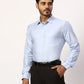 Park Avenue Slim Fit Self Design Light Grey Shirt