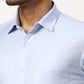 Park Avenue Slim Fit Self Design Light Grey Shirt