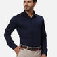 Park Avenue Slim Fit Solid Dark Violet Shirt