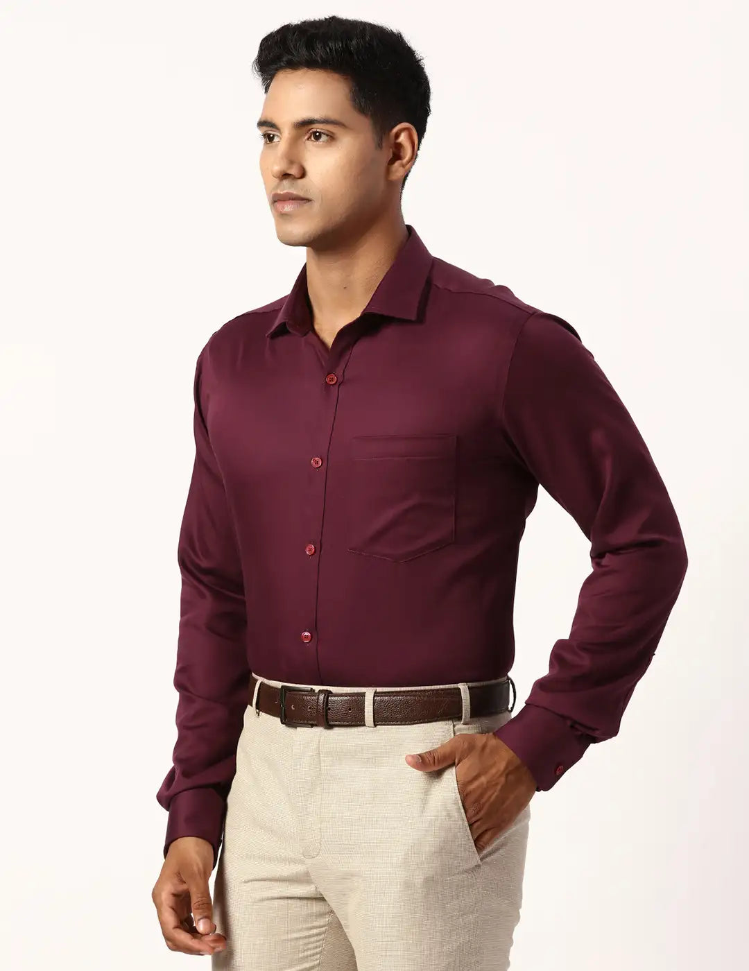 Park Avenue Slim Fit Checkered Fancy Blue Shirt