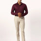 Park Avenue Slim Fit Checkered Fancy Blue Shirt