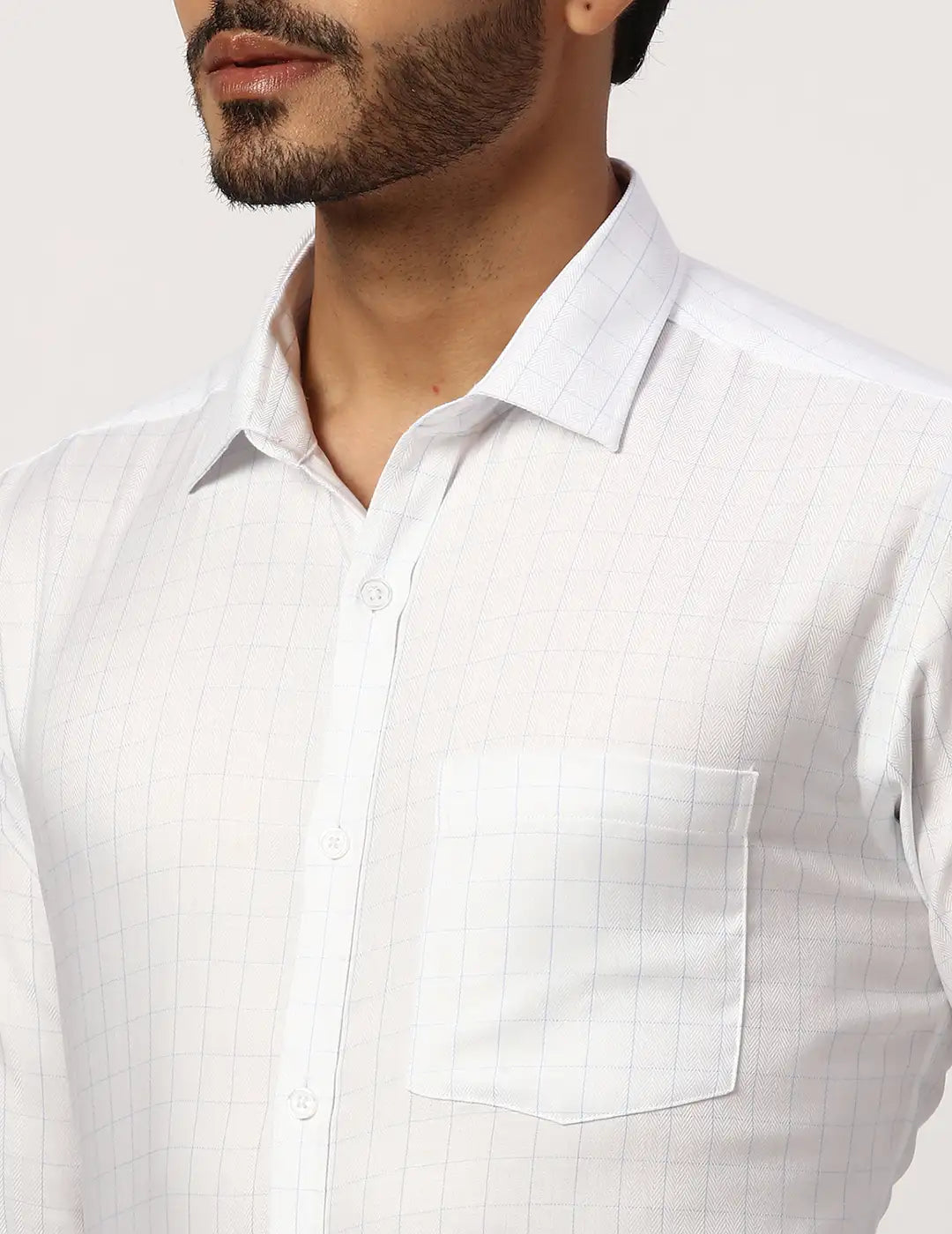 Park Avenue Slim Fit Striped Medium Blue Shirt