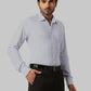 Park Avenue Slim Fit Striped Medium Green Shirt