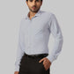 Park Avenue Slim Fit Striped Medium Green Shirt
