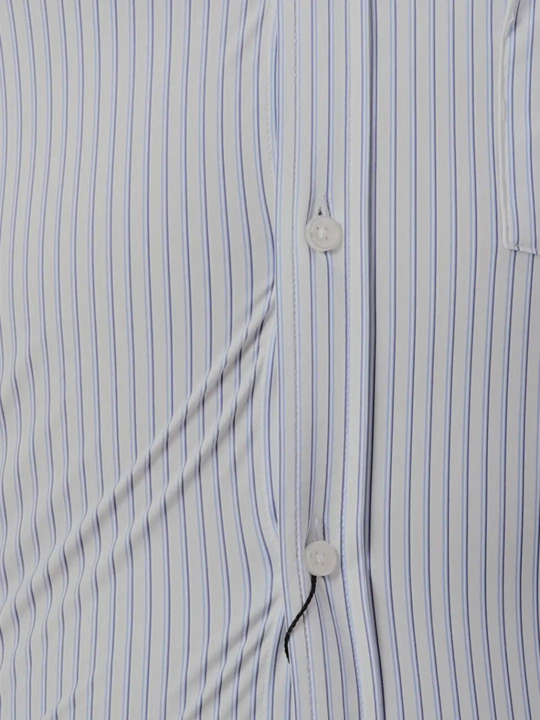 Park Avenue Slim Fit Striped Medium Green Shirt