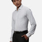Park Avenue Slim Fit Checkered Medium Blue Shirt