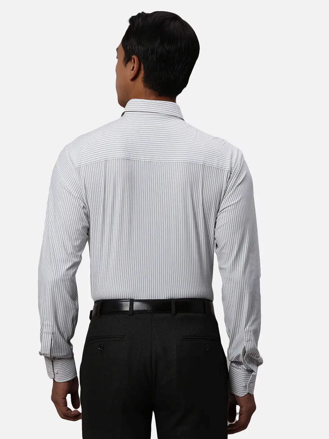 Park Avenue Slim Fit Checkered Medium Blue Shirt