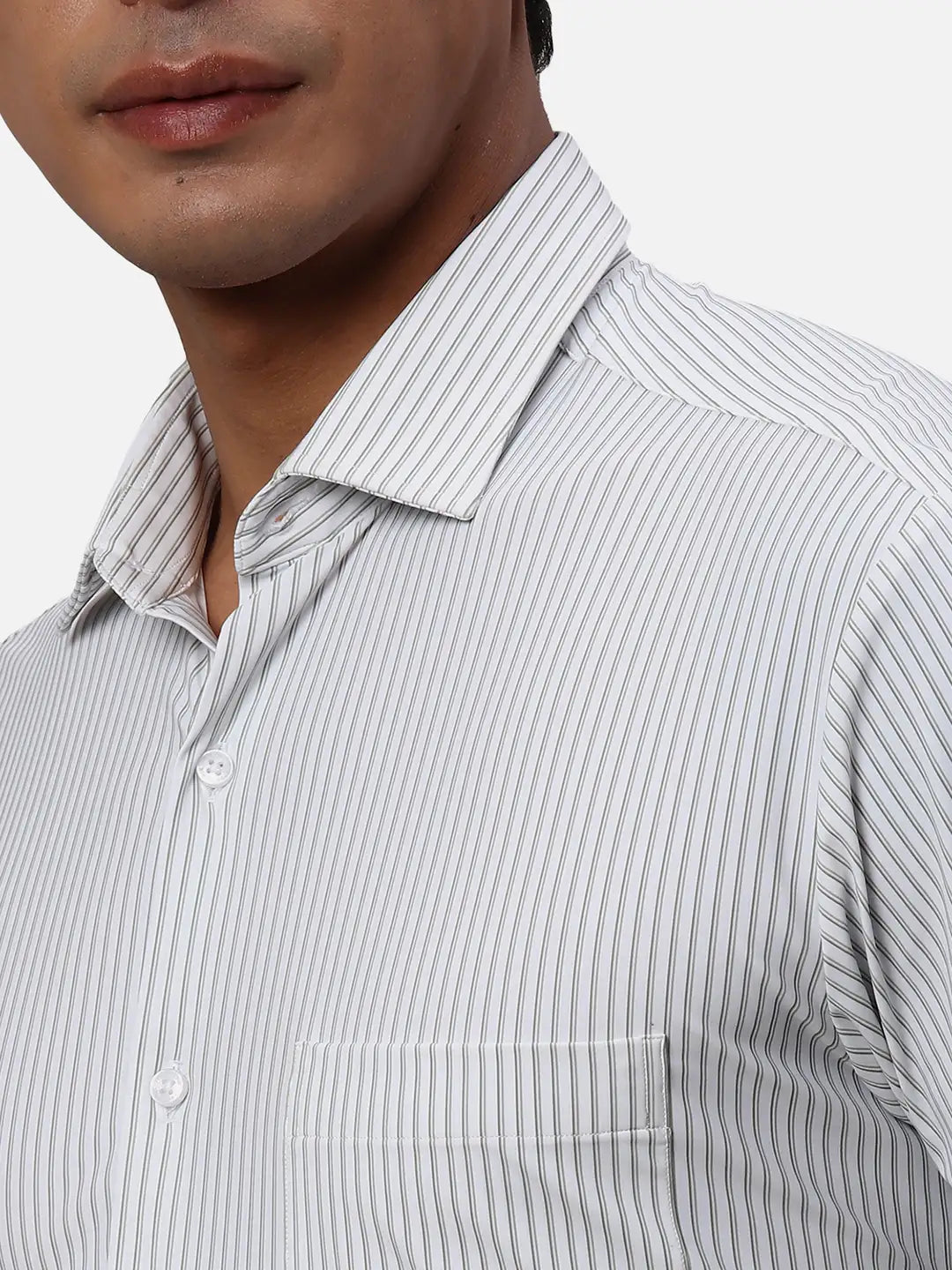 Park Avenue Slim Fit Checkered Medium Blue Shirt