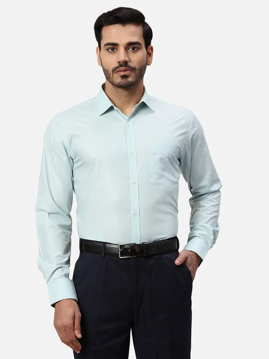 Park Avenue Slim Fit Solid Medium Red Shirt