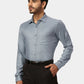 Park Avenue Slim Fit Self Design Medium Green Shirt