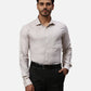 Park Avenue Slim Fit Self Design Light Grey Shirt