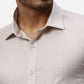 Park Avenue Slim Fit Self Design Light Grey Shirt