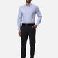 Park Avenue Slim Fit Self Design Medium Blue Shirt