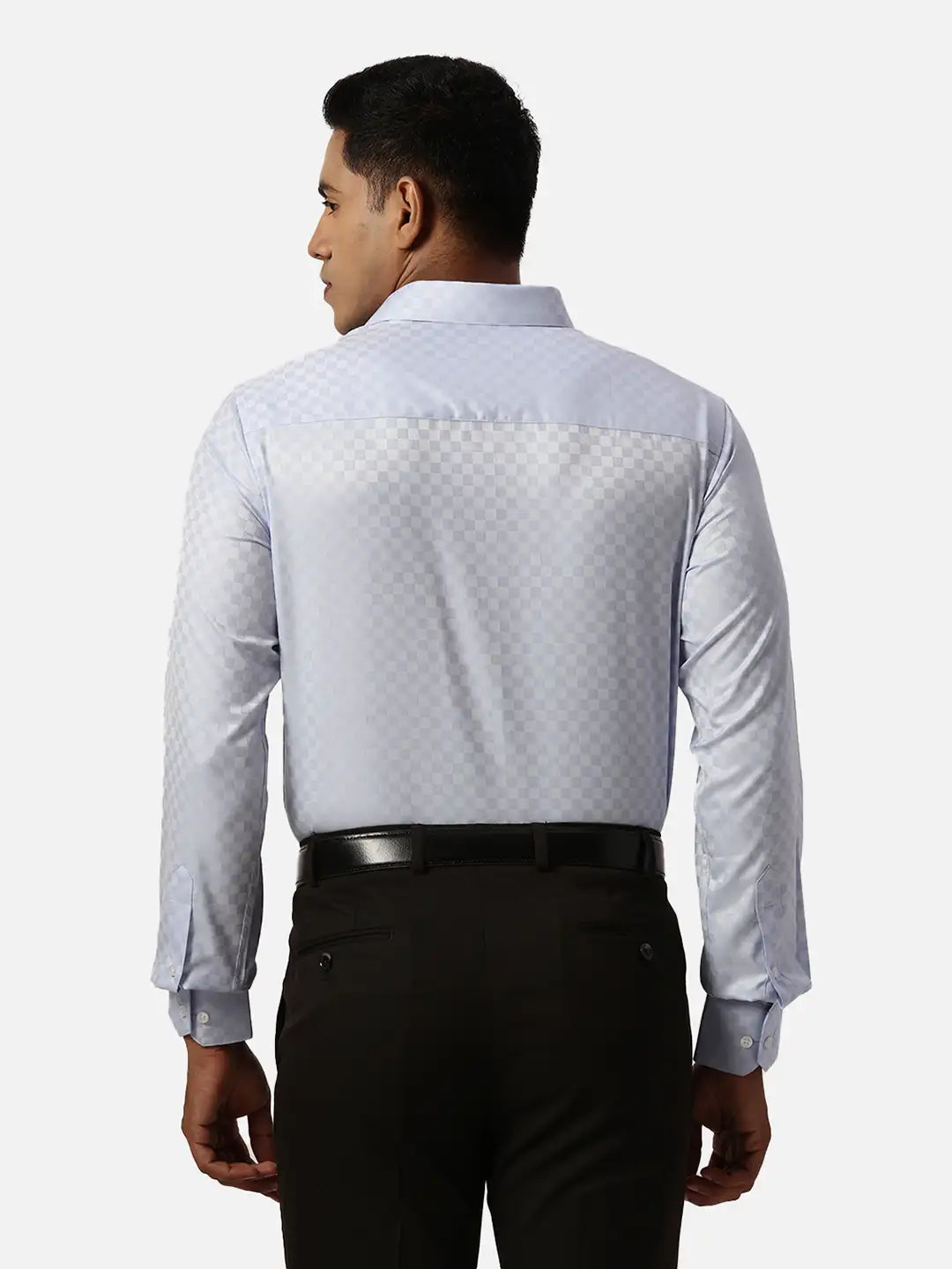 Park Avenue Slim Fit Self Design Medium Violet Shirt