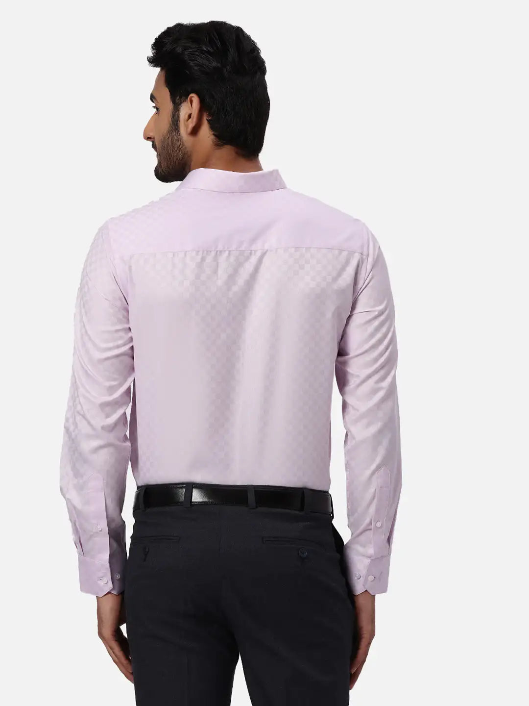 Park Avenue Slim Fit Checkered Medium Yellow Shirt