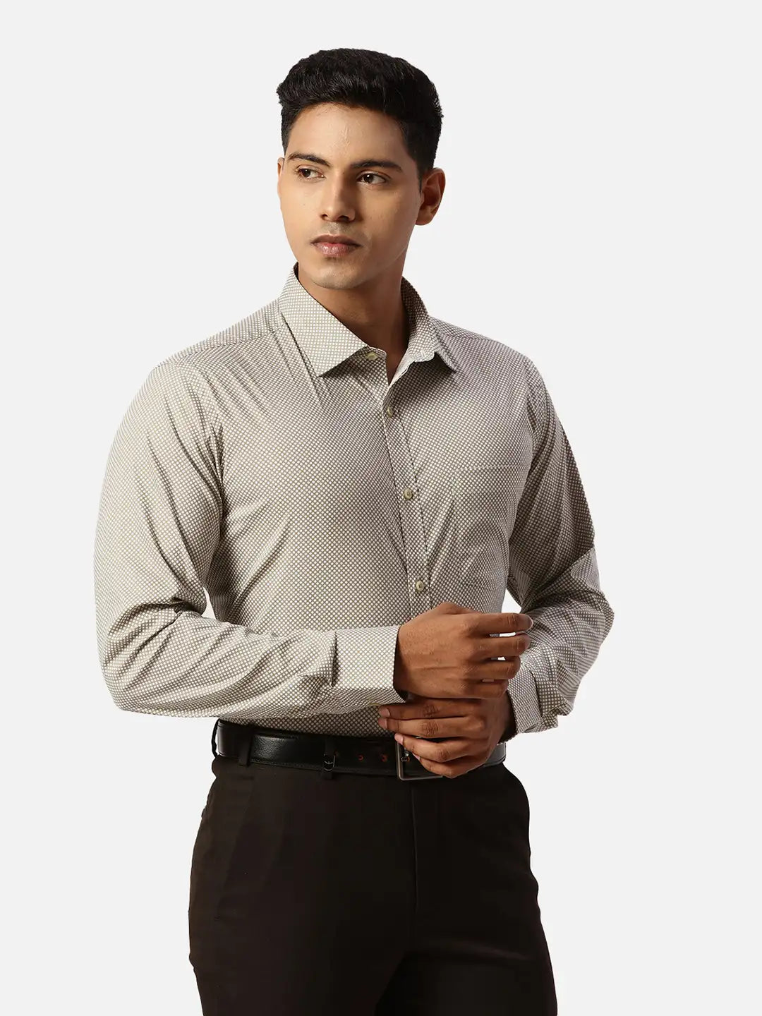 Park Avenue Slim Fit Solid Black Shirt
