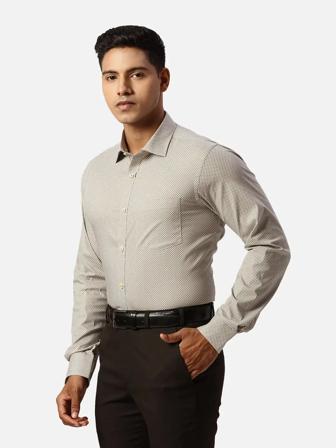 Park Avenue Slim Fit Solid Black Shirt