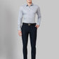 Men Blue Slim Fit Solid Cotton Blend Shirts